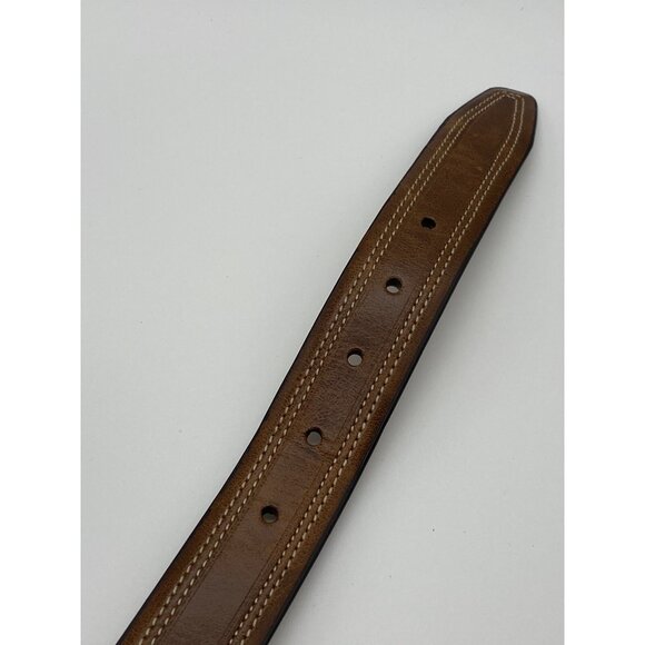 Dockers Men's Brown Leather Belt Size 32 Bonded Leather 1.25" Wide Style 1DK01KW - Picture 13 of 16